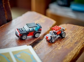 Klocki creator 31146 ciężarówka z platformą i helikopterem
