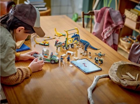 Klocki jurassic world 76966 dinomisje: ciężarówka do transportu allozaura