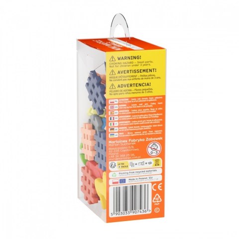 Klocki mini waffle - zwierzęta 42 elementy