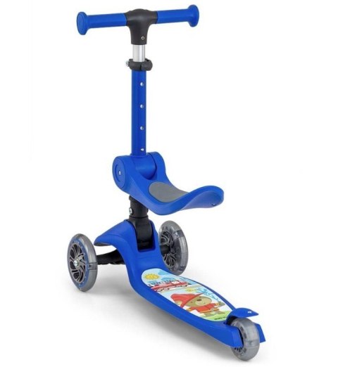Hulajnoga scooter fuzzy blue