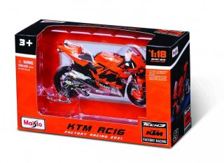 Model metalowy motocykl tech3 ktm factory racing 2021 1/18