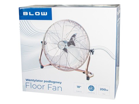 44-650# Wentylator podłogowy 18"/45cm 200w cyrkulator miedziany