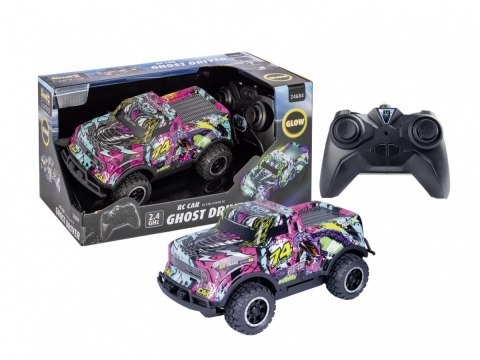 Auto zdalnie sterowane rc car ghost driver - fioletowe