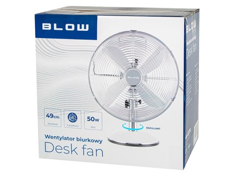 44-657# Wentylator stołowy 30cm srebrny