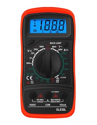 AG102D Multimetr xl830l + 2 sondy red