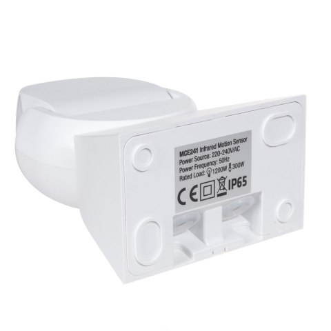 Czujnik ruchu PIR Maclean, na podczerwień, z pilotem, max. 800W (żarówka), max. 1200W (LED), MCE241
