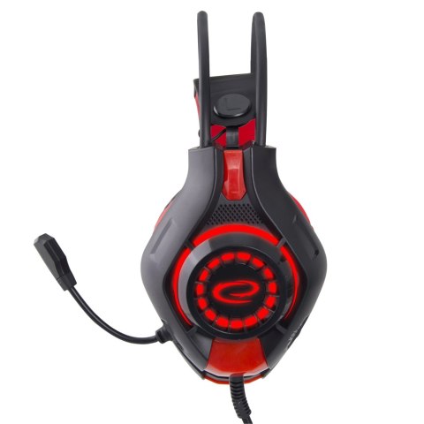 EGH420R Esperanza słuchawki z mikrofonem gaming deathstrike czerwone