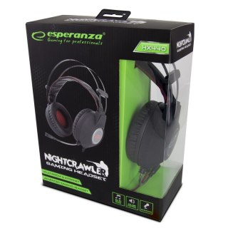 EGH440 Esperanza słuchawki z mikrofonem gaming nightcrawler