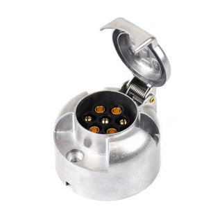 Gniazdo przyczepy haka aluminiowe 7 pin amio-01257