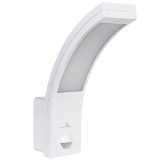 Lampa LED z czujnikiem ruchu Maclean, czujnik ruchu PIR, kolor biały, 10W, IP54, 750lm, barwa neutralna biała (4000K) MCE244 W
