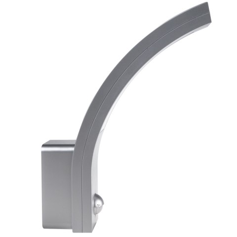 Lampa LED z czujnikiem ruchu Maclean, czujnik ruchu PIR, kolor srebrny, 10W, IP54, 750lm, barwa neutralna biała (4000K) MCE244 S