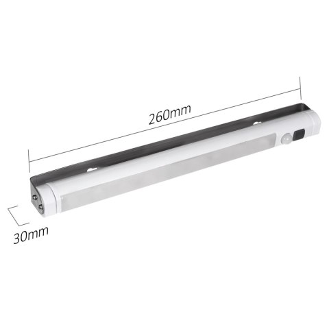 Lampa kuchenna LED Maclean, podszafkowa 9 SMD, na baterie, czujnik PIR on/off, MCE166