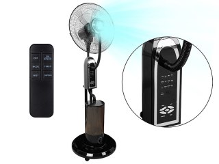 44-660# Wentylator stojący 16" 90w z funkcją mgiełki czarny"