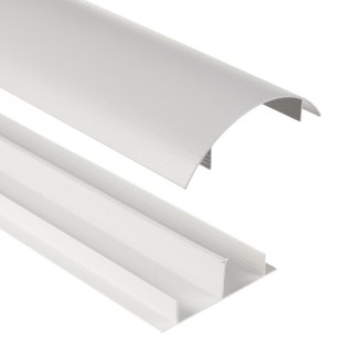 Aluminiowa listwa maskująca do kabli Maclean, 62x20x750mm, srebrna, MC-814 S