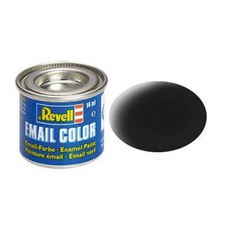 Farba email color 08 black mat 14ml