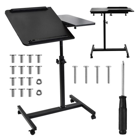 Mobilne biurko/stand na laptop Maclean, białe, regulacja wysokośc 59-89cm, max. 30kg , MC-121 B