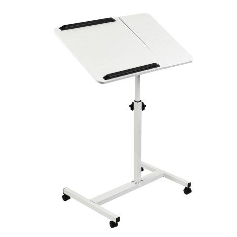 Mobilne biurko/stand na laptop Maclean, białe, regulacja wysokośc 59-89cm, max. 30kg , MC-121 W