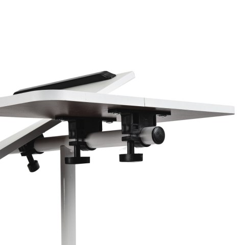 Mobilne biurko/stand na laptop Maclean, białe, regulacja wysokośc 59-89cm, max. 30kg , MC-121 W