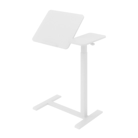 Mobilne biurko/stand na laptop Maclean, białe, regulacja wysokośc 76-109cm, max. 30kg , MC-120 W