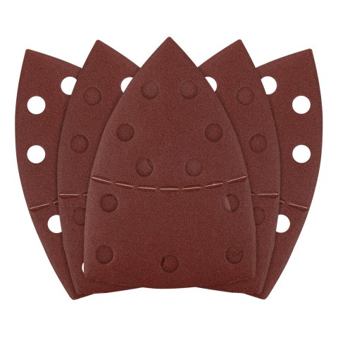 Papiery ścierne na rzep, żelazko 102 x 152 mm, P180, 5 szt., z 11 otworami
