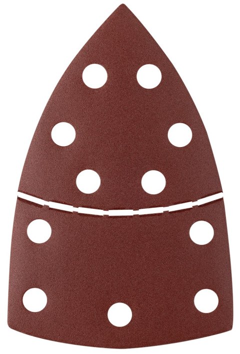 Papiery ścierne na rzep, żelazko 102 x 152 mm, P240, 5 szt., z 11 otworami