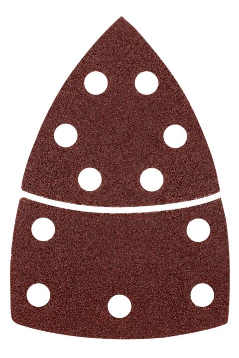 Papiery ścierne na rzep, żelazko 102 x 152 mm, P60, 5 szt., z 11 otworami