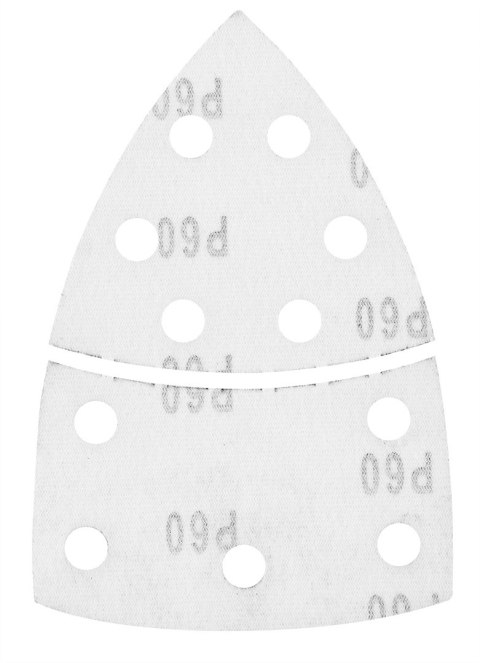 Papiery ścierne na rzep, żelazko 102 x 152 mm, P60, 5 szt., z 11 otworami