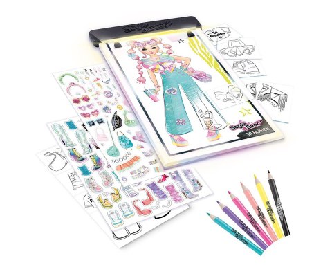 Podświetlana tablica do projektowania - projekt moda