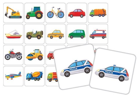 Gra memory mini - pojazdy