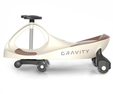 Jeździk grawitacyjny gravity beżowo-brązowy