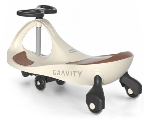 Jeździk grawitacyjny gravity beżowo-brązowy