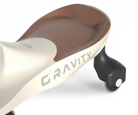 Jeździk grawitacyjny gravity beżowo-brązowy