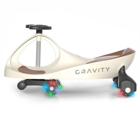 Jeździk grawitacyjny gravity beżowo-brązowy
