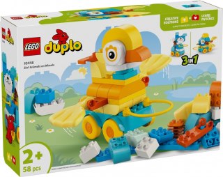Klocki duplo 10448 3 w 1 zwierzątka na kółkach