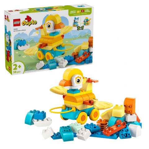 Klocki duplo 10448 3 w 1 zwierzątka na kółkach