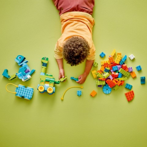 Klocki duplo 10451 3 w 1 dinozaury na kółkach