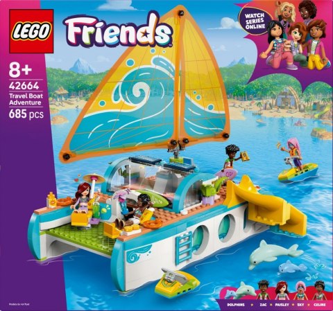 Klocki friends 42664 przygoda na łodzi
