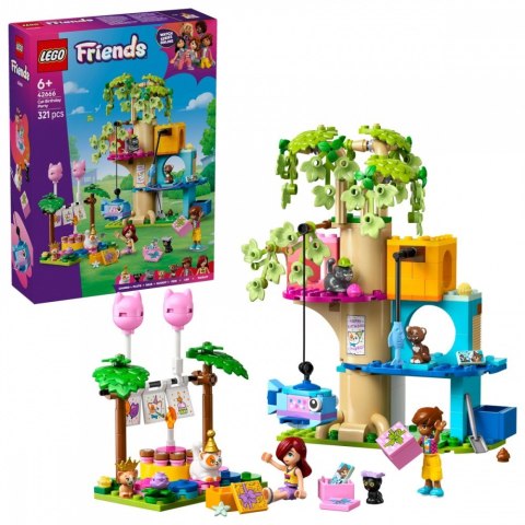 Klocki friends 42666 kocie przyjęcie urodzinowe i domek na drzewie