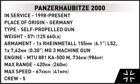 Klocki panzerhaubitze 2000 1006 klocków