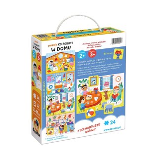 Puzzle co robimy w domu 24 elementy