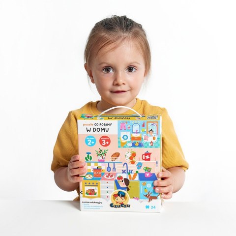 Puzzle co robimy w domu 24 elementy