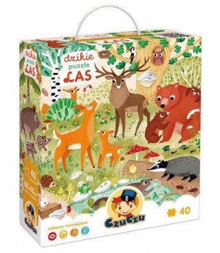 Puzzle dzikie puzzle - las 40 elementów