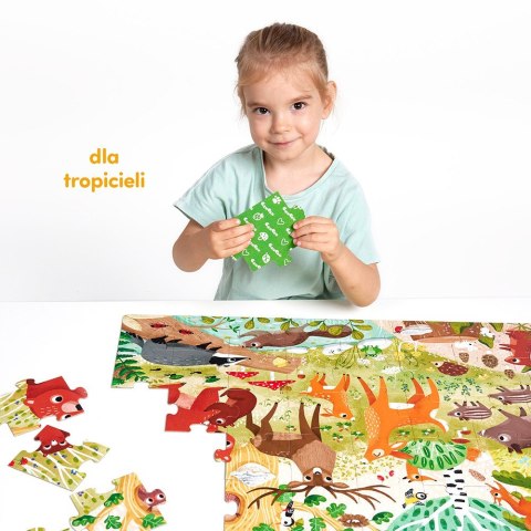 Puzzle dzikie puzzle - las 40 elementów