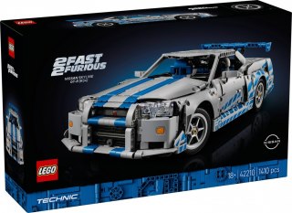 Klocki technic 42210 samochód nissan skyline gt-r (r34) z filmu za szybcy, za wściekli
