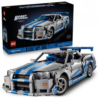 Klocki technic 42210 samochód nissan skyline gt-r (r34) z filmu za szybcy, za wściekli