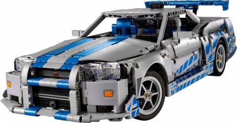 Klocki technic 42210 samochód nissan skyline gt-r (r34) z filmu za szybcy, za wściekli