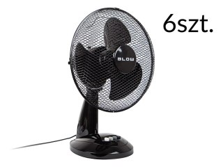 44-070# Wentylator biurkowy 12"/30cm 40w czarny op.