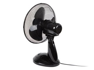 44-070# Wentylator biurkowy 12"/30cm 40w czarny op.