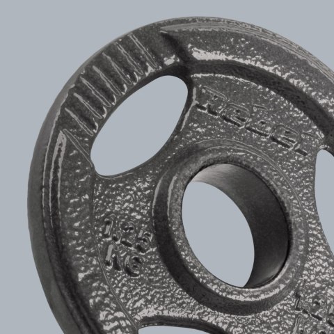 Obciążenie żeliwne olimpijskie zestaw 4x1.25kg, otwór 51mm, talerz z uchwytami, REBEL ACTIVE