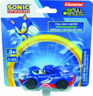Pojazd pull & speed (pull-back) sonic - team sonic racing stars